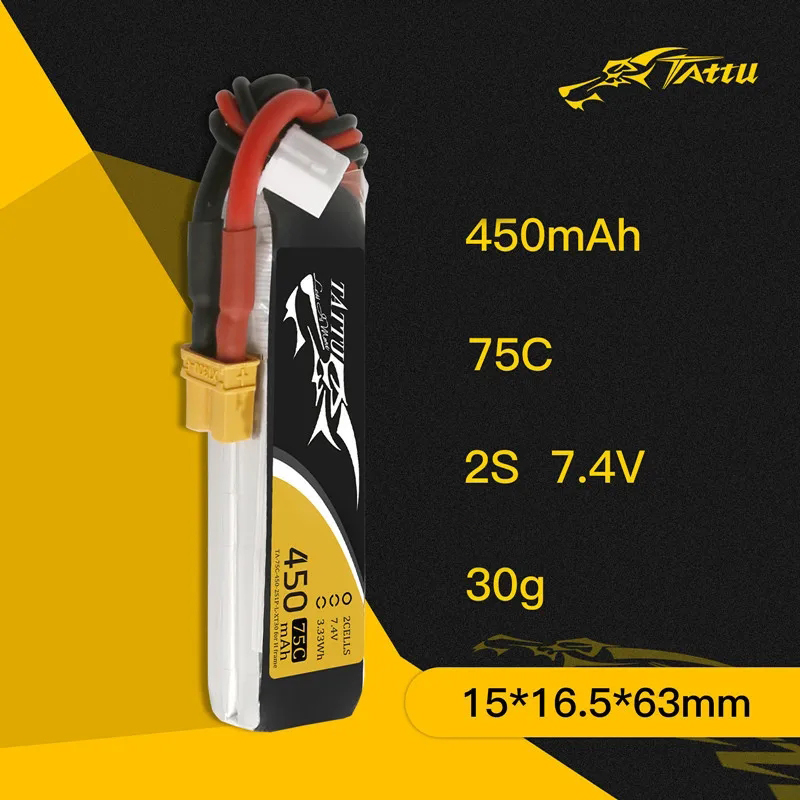 3Pcs NEW TATTU 450/500/550mAh  - Rc Helicopter Parts recension och pris